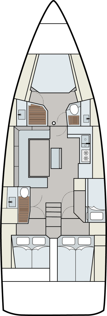 Hire Sailboat with or without skipper Dufour Frenchtown