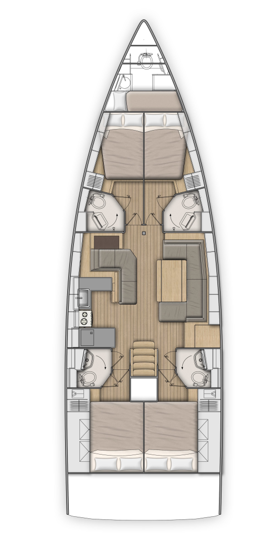 Hire Sailboat Bénéteau with a boat licence