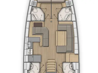 Hire Sailboat Bénéteau with a boat licence