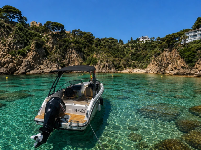Quicksilver Activ 605 Bowrider charter bareboat or skippered in  Blanes