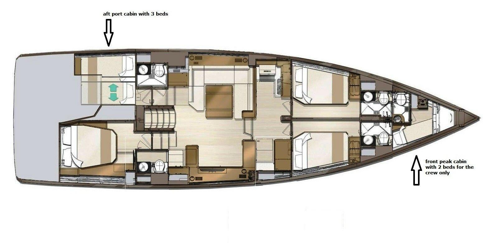 Yacht charter Seget Donji - Jeanneau Jeanneau 60 on SamBoat