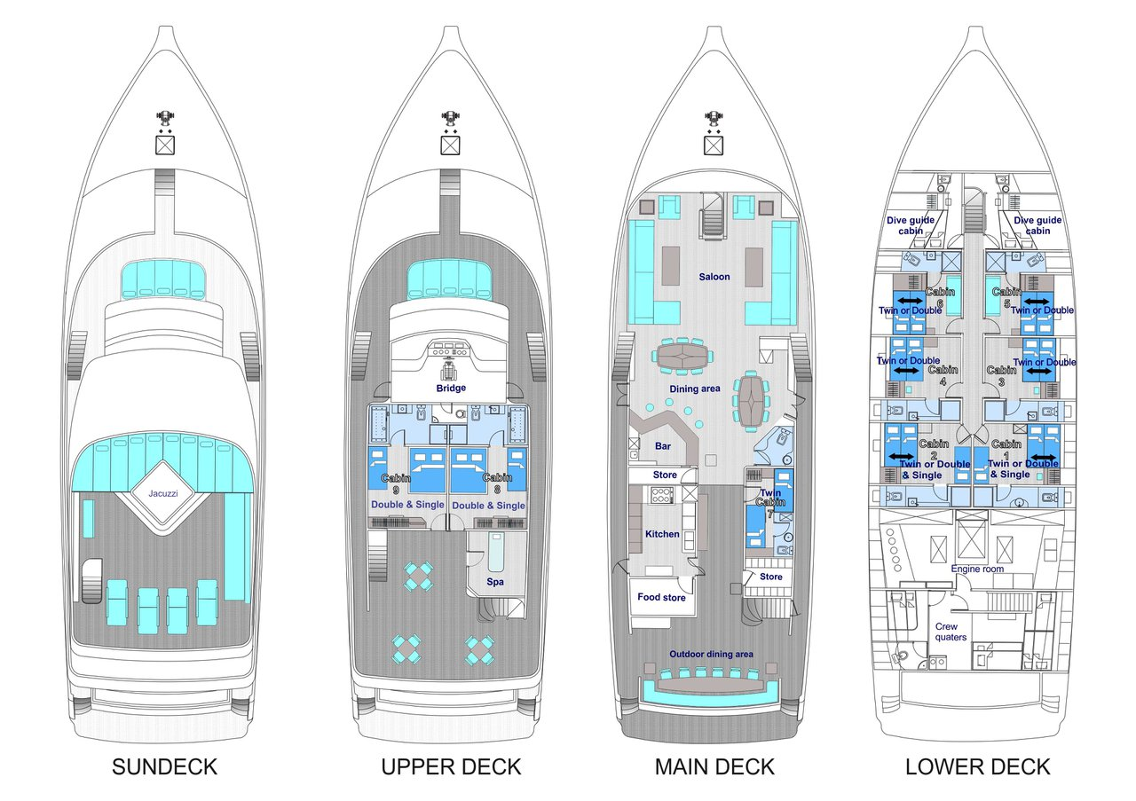 Luxury Yacht to hire Malé at the best price
