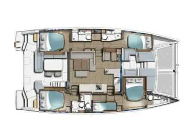 Hire Catamaran with or without skipper Leopard Catamarans / Robertson & Caine Furnari
