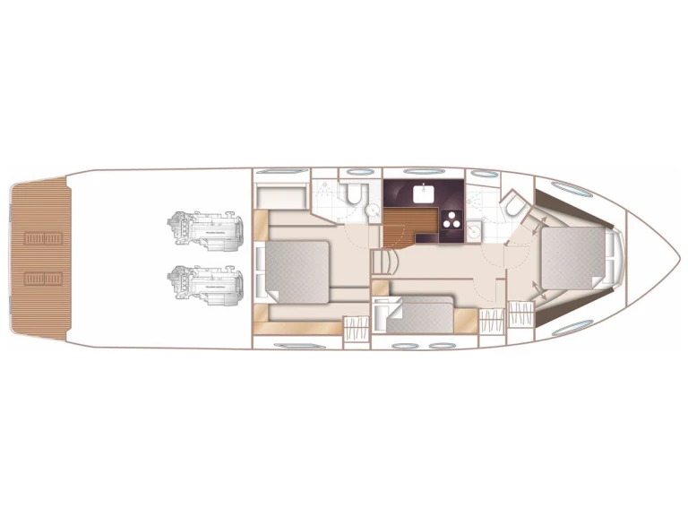 Yacht hire Castellammare di Stabia cheap Princess 52 Fly