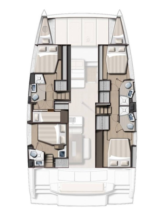Hire Catamaran BALI 4.6 5 CABINES NUM 4 with a boat licence