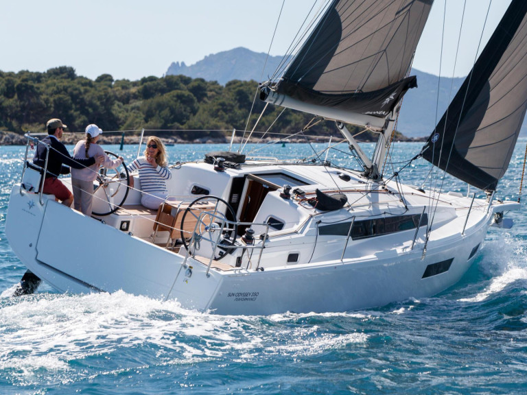 Jeanneau Sun Odyssey 350 charter bareboat or skippered in  Biograd na Moru