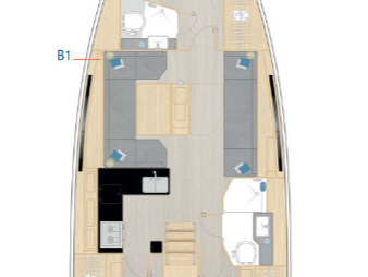 Hanse Hanse 410 charter bareboat or skippered in  Lefkáda