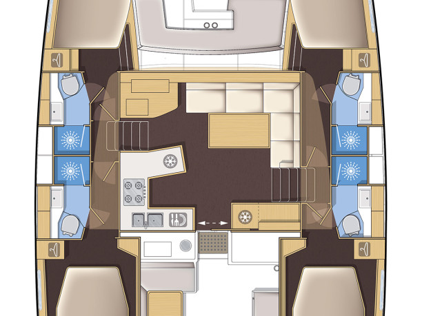 Hire Catamaran Lagoon with a boat licence