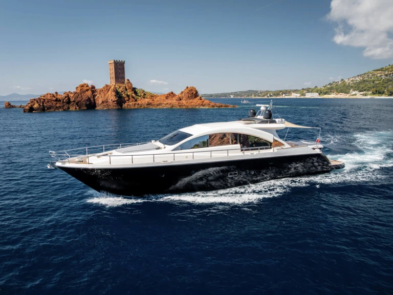 Aicon 72 SL charter bareboat or skippered in  Saint-Tropez