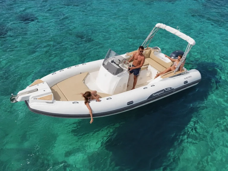 Capelli Tempest 775 charter bareboat or skippered in  Le Lavandou