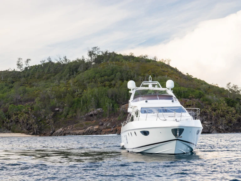 Azimut Azimut 68 charter bareboat or skippered in  Mahé
