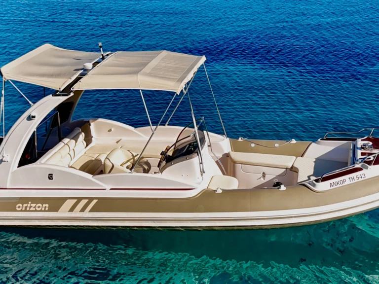 Orizon ELITE 8 charter bareboat or skippered in  Liménas Moúrtos