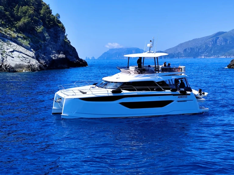 Prestige Prestige M48 charter bareboat or skippered in  Salerno