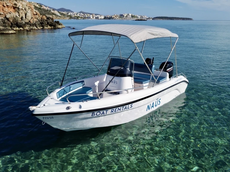 Poseidon Bluwater 170 charter bareboat or skippered in  Agios Nikolaos