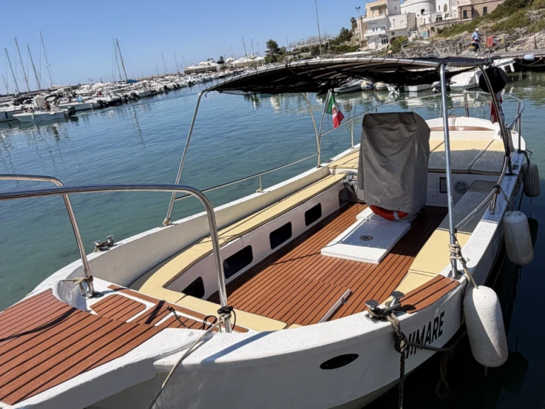 Marilor Gozzo 870 charter bareboat or skippered in  Santa Maria di Leuca