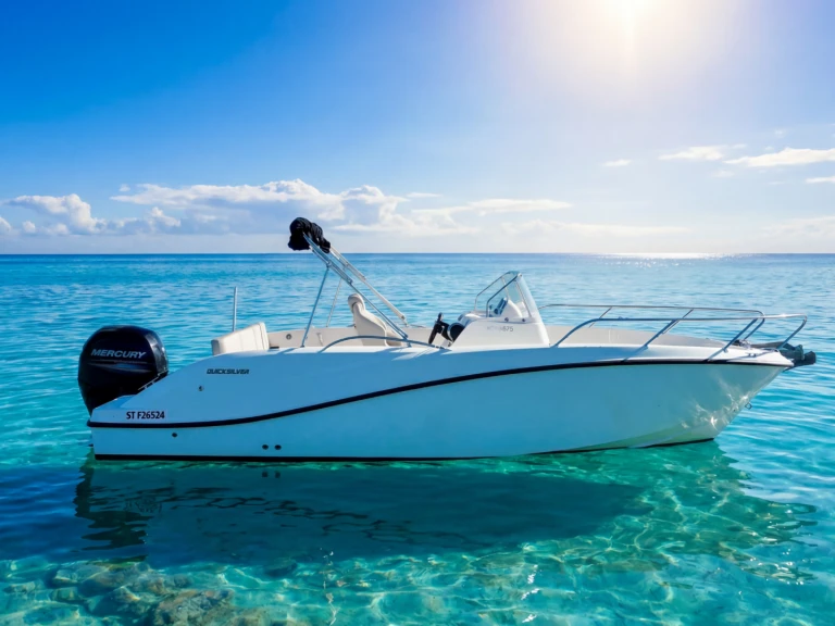 Hire Motorboat Quicksilver with a boat licence