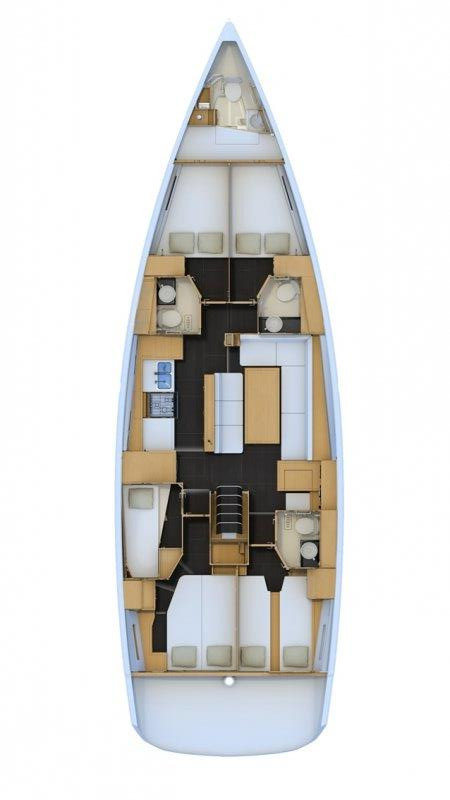 Jeanneau Jeanneau 54 charter bareboat or skippered in  Sukošan