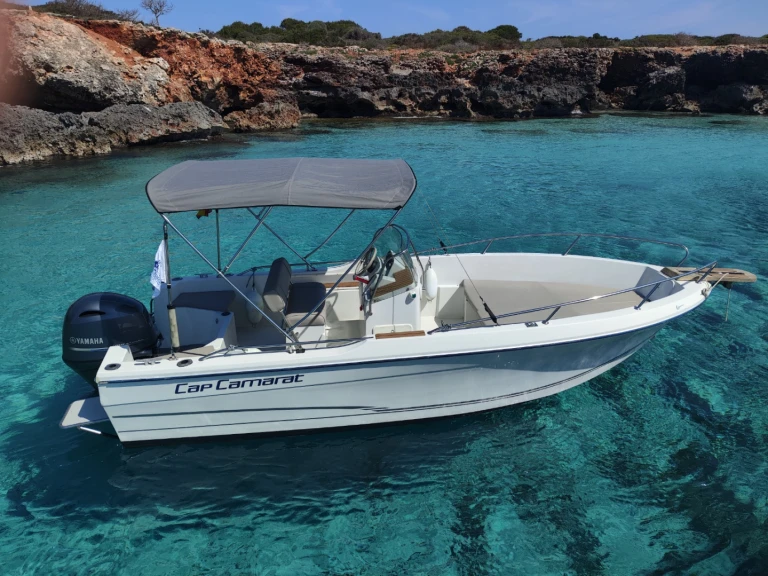 Jeanneau Cap Camarat 575 charter bareboat or skippered in  Mahón