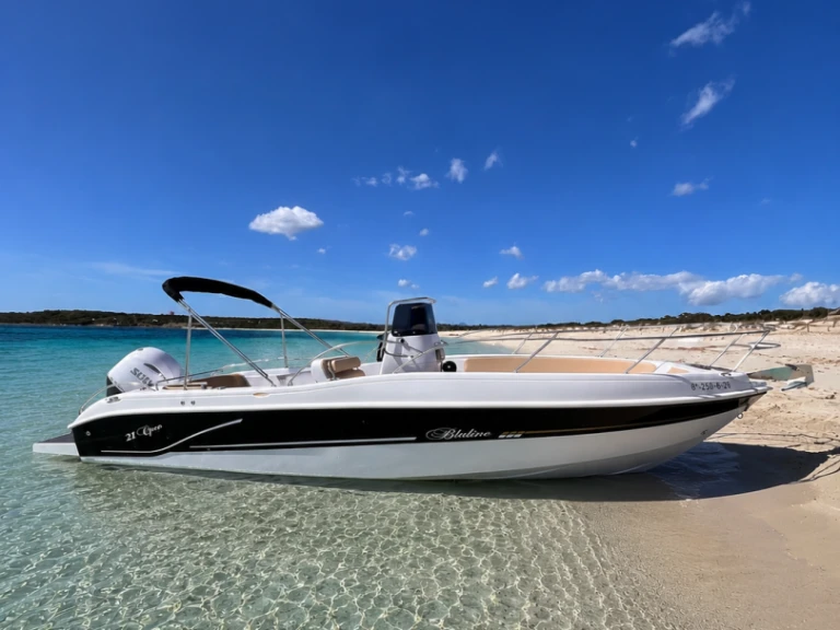 Yacht hire Ibiza Town cheap Bluline 21