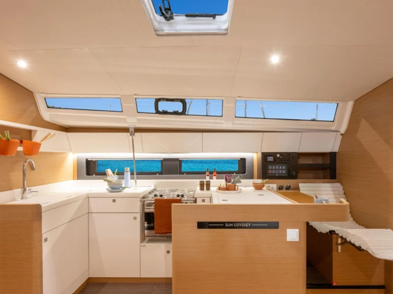 Jeanneau Sun Odyssey 455 charter bareboat or skippered in  Parham Town