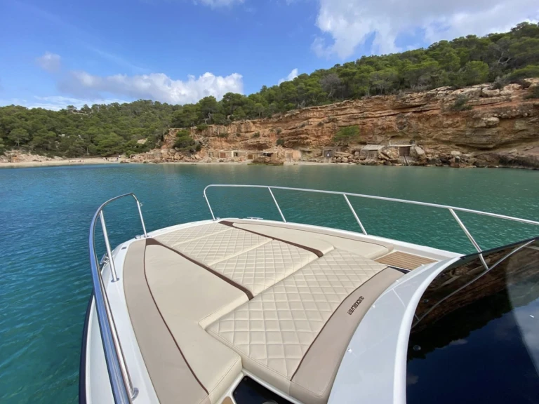Quicksilver Activ 875 Sundeck charter bareboat or skippered in  Sant Antoni de Portmany