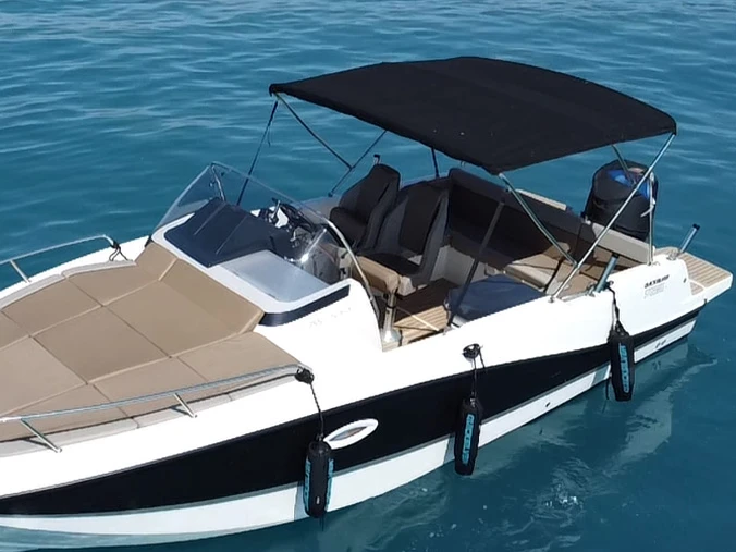 Quicksilver Activ 755 Open charter bareboat or skippered in  Antibes