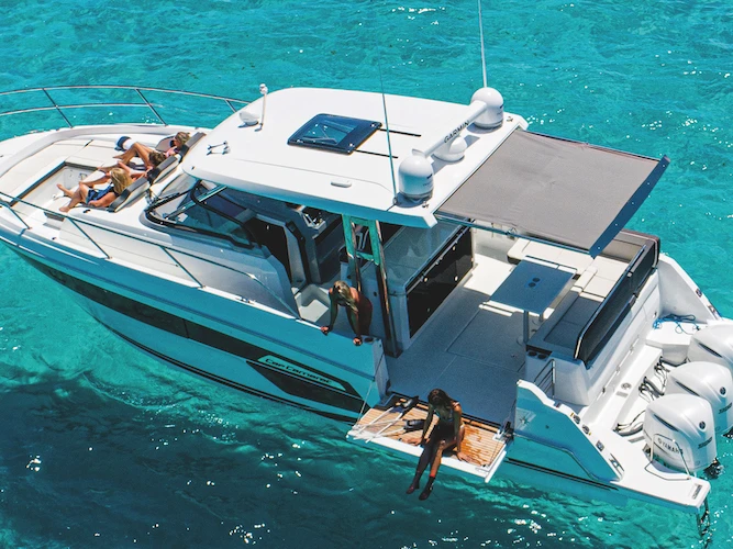 Jeanneau Cap Camarat 12,5 WA charter bareboat or skippered in  Herceg Novi