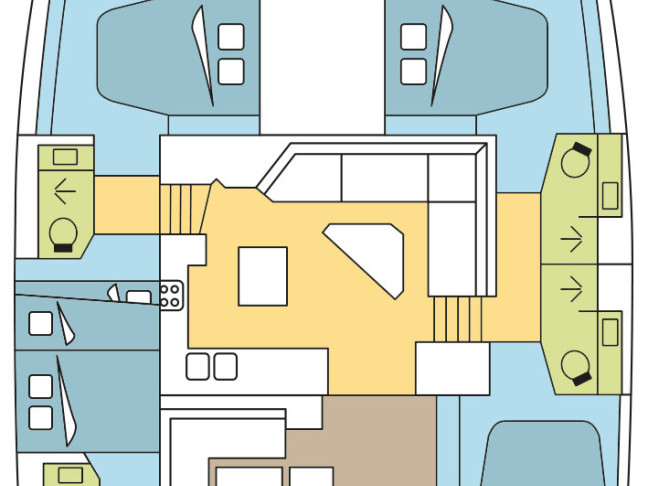 Yacht charter Olbia - Fountaine Pajot Tanna 47 on SamBoat
