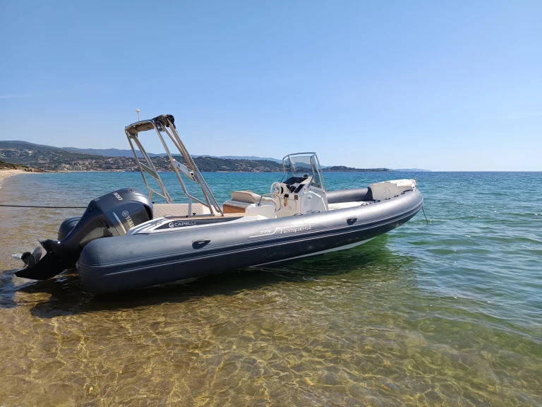 Capelli Tempest 775 charter bareboat or skippered in  Ajaccio