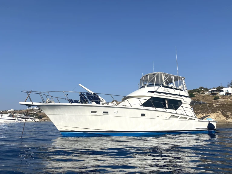  Hatteras 50 Convertible charter bareboat or skippered in  Monastiri Bay