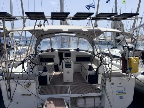 Jeanneau Sun Odyssey 490 charter bareboat or skippered in  Lávrio