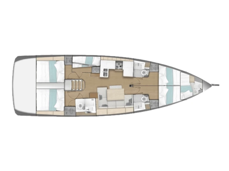 Hire Sailboat Jeanneau with a boat licence