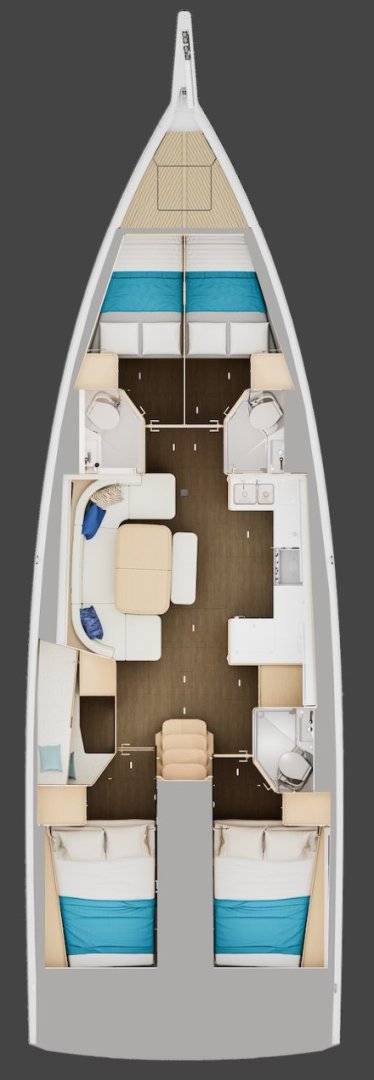 Jeanneau Sun Odyssey 455 charter bareboat or skippered in  Parham Town