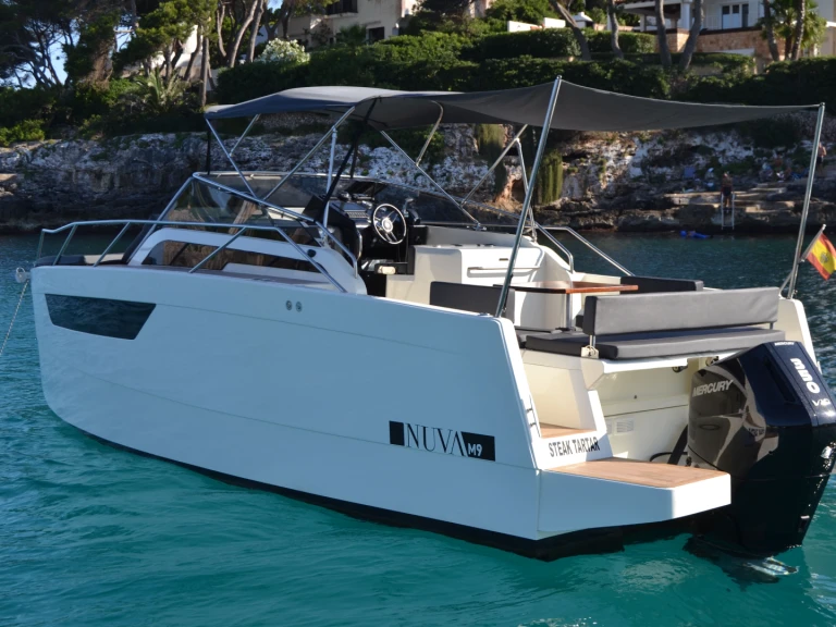 Nuva M9 CABIN charter bareboat or skippered in  Cala d'Or