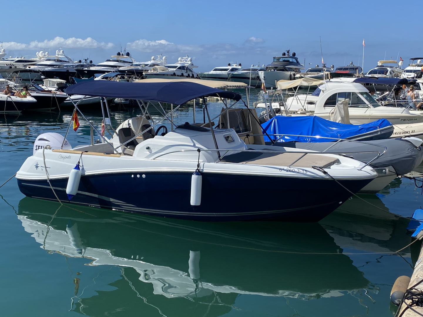Hire a Jeanneau Cap Camarat 6.5 WA Ibiza Town