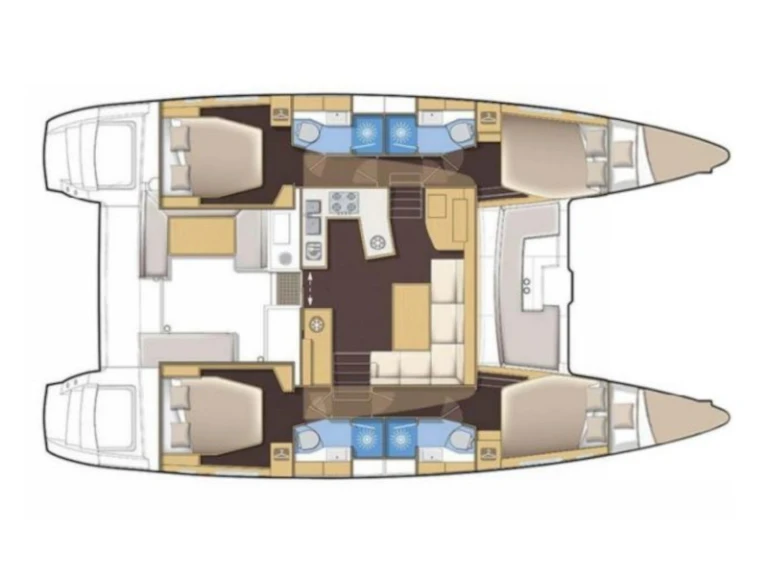 Hire Catamaran Lagoon with a boat licence