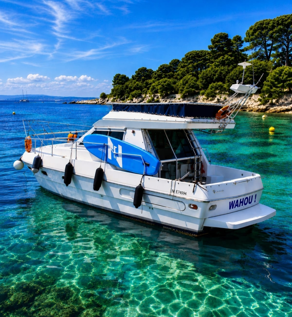 Motorboat hire in Cannes - Ferretti 34
