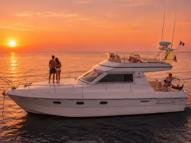 Ferretti Holiday Sea  charter bareboat or skippered in  Cannes