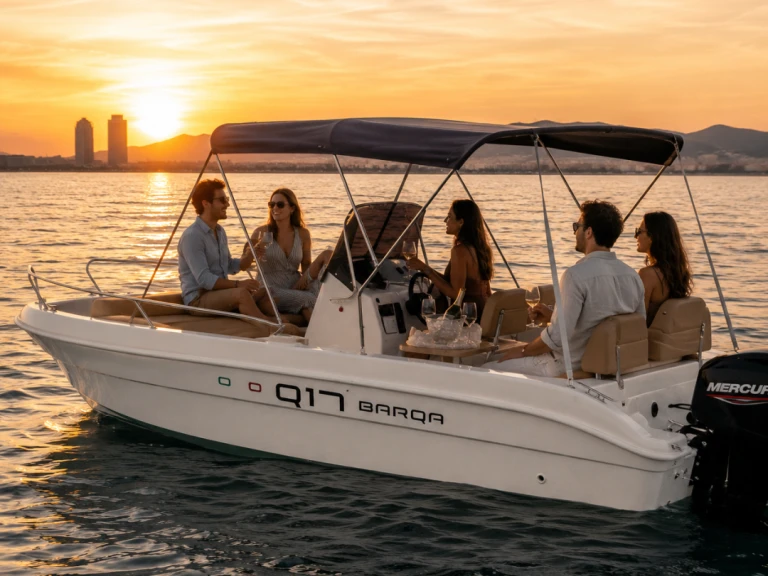 Hire Motorboat Barqa with a boat licence