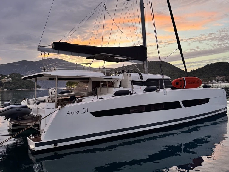 Fountaine Pajot Aura 51 charter bareboat or skippered in  Préveza