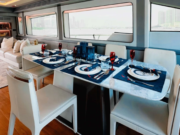 Hire Luxury Yacht with or without skipper  Dubai Marina