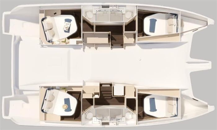 Yacht charter Alimos - Fountaine Pajot Fountaine Pajot FP 44 Quatuor - 4 + 2 cab. on SamBoat