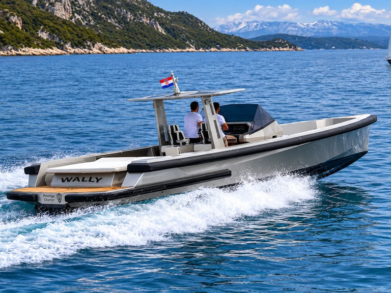 Wally Tender 45 charter bareboat or skippered in  Hvar