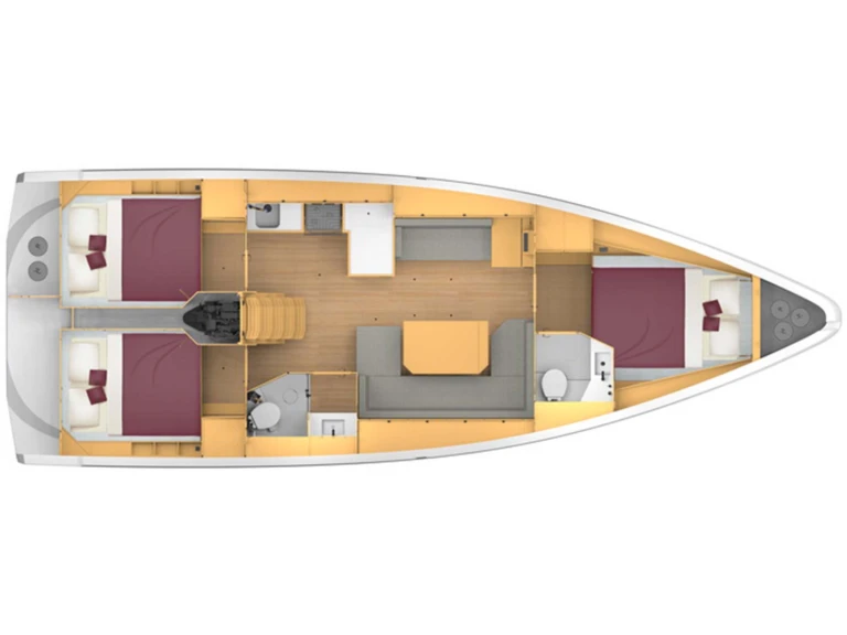 Yacht hire Lefkáda cheap Bavaria C42 /3cab