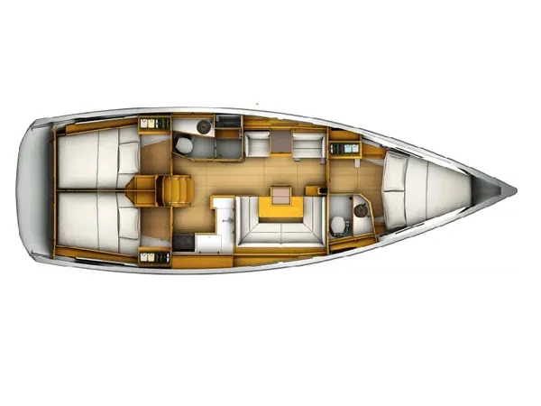 Hire Sailboat Jeanneau with a boat licence