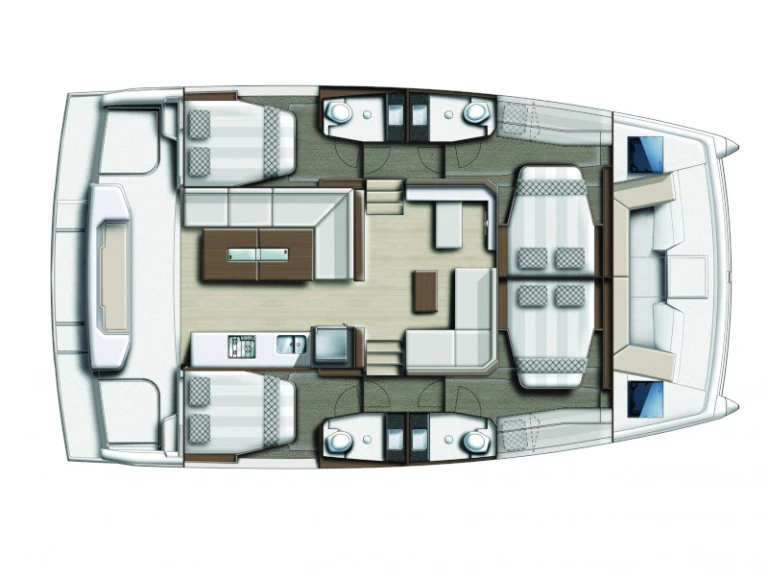 Yacht hire Kalkara cheap Bali Catspace/4 cab