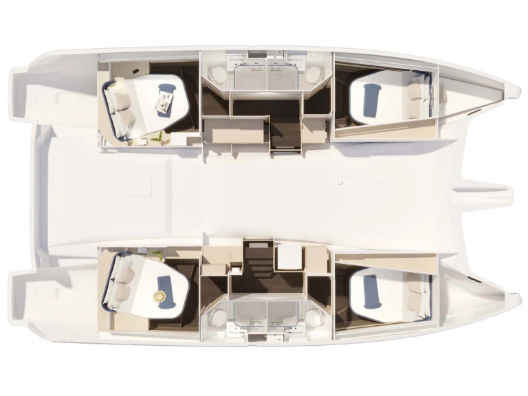 Fountaine Pajot FP 44 /6 cab charter bareboat or skippered in  Néa Péramos