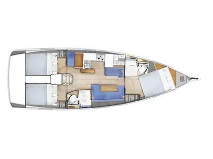 Hire Sailboat Jeanneau with a boat licence