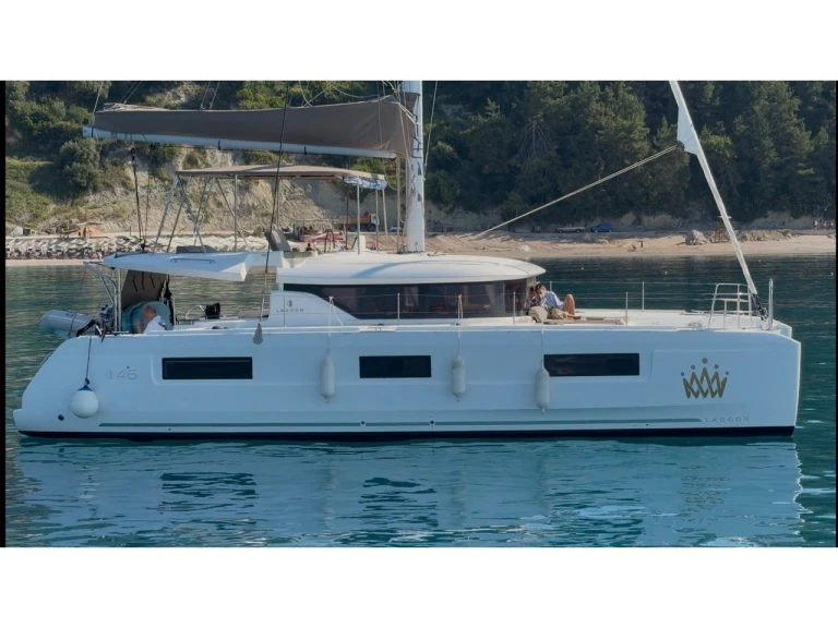 Charter a Lagoon Lagoon 46 AC&GEN/ WM/ CAM/ WI-FI 2025 in Benitses on Samboat
