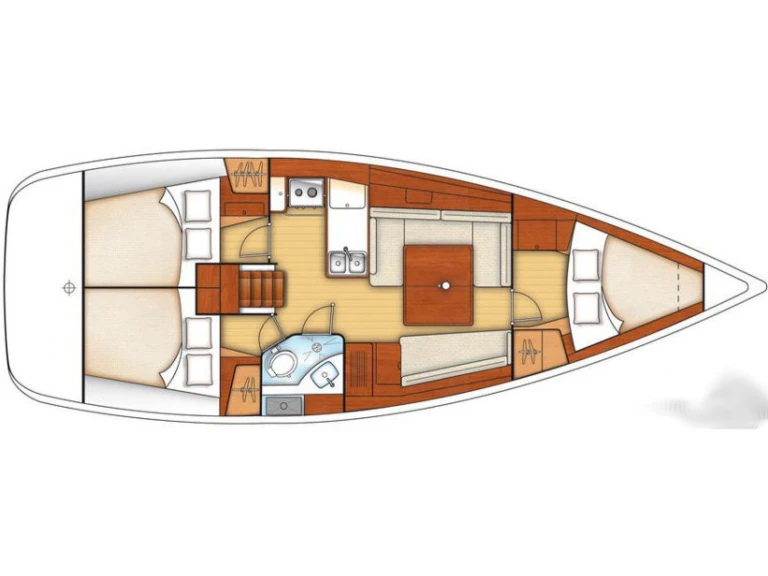 Sailboat hire in Lefkáda - Bénéteau OCEANIS  37 (3CAB)